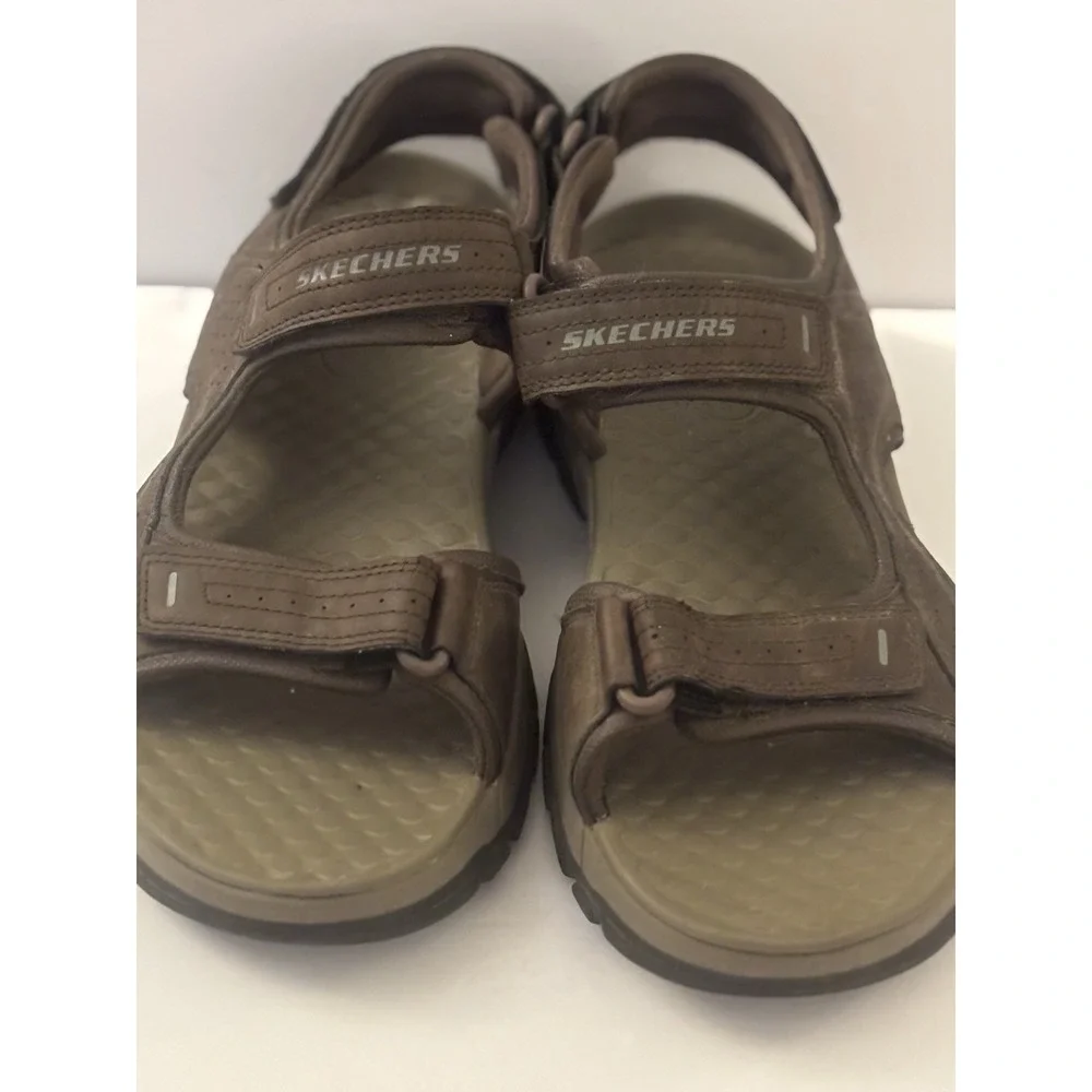 Sketcher Sandals Tresman Garbo Men's Brown Strapped  Slingback 11 Outdoor Hiking